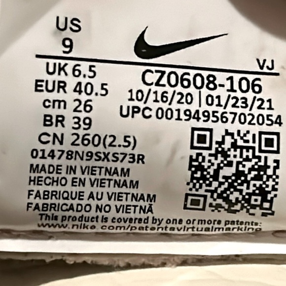 Nike Air Zoom SuperRep 2 Next Nature Sneakers Women's Size 9 (like size 8.5) - Picture 7 of 14